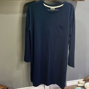 Navy blue long sleeve dress